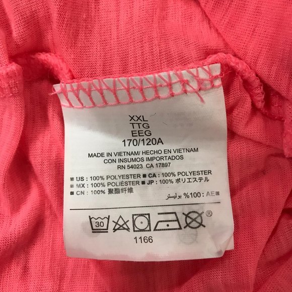 Old Navy Neon Pink Side Tie Lightweight Top XXL - Picture 3 of 8